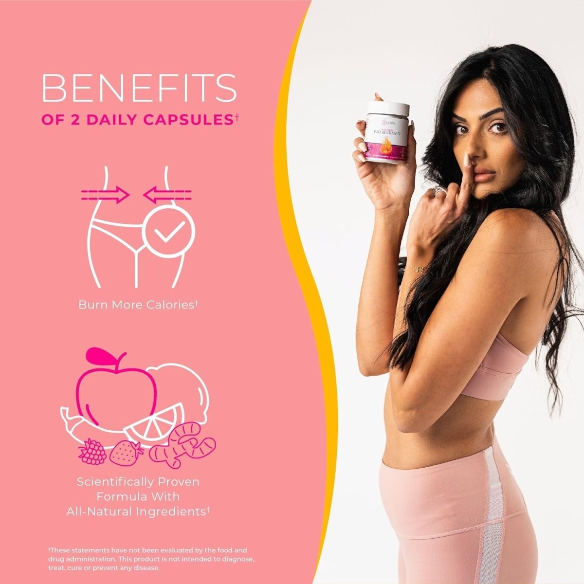 One Sol Fat Burner for Women, Natural Metabolism Booster, Burn More Calories - Suppviv