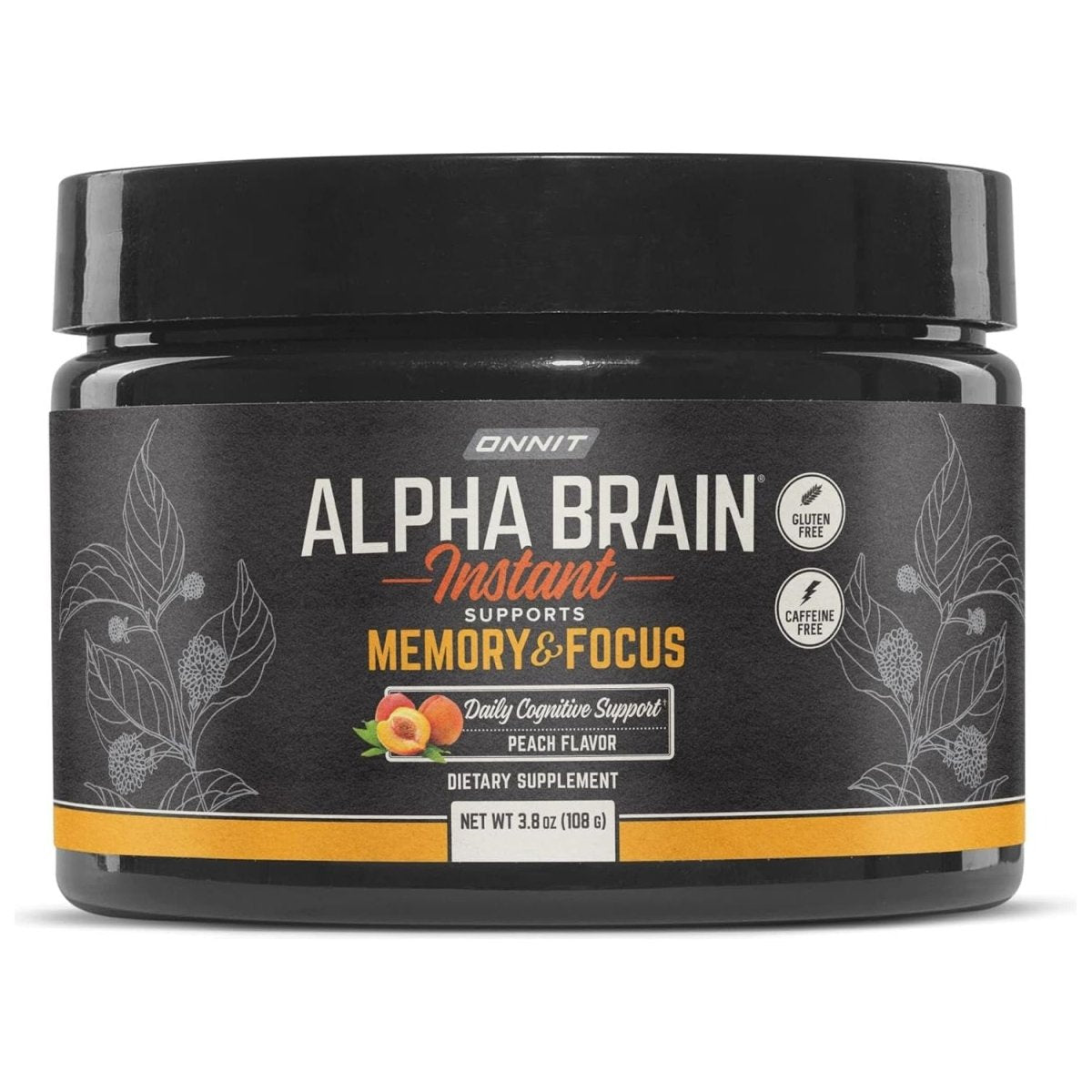 Onnit Alpha Brain Instant Peach Tub - Suppviv