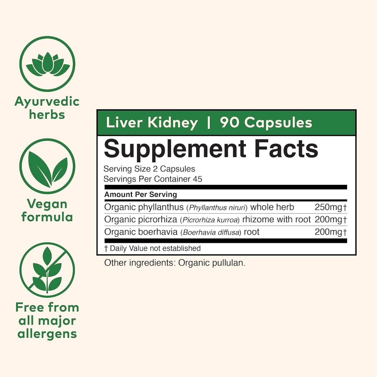 Organic India Liver and Kidney Cleanse Detox Repair - Herbal Supplement - 90 Capsules - Suppviv