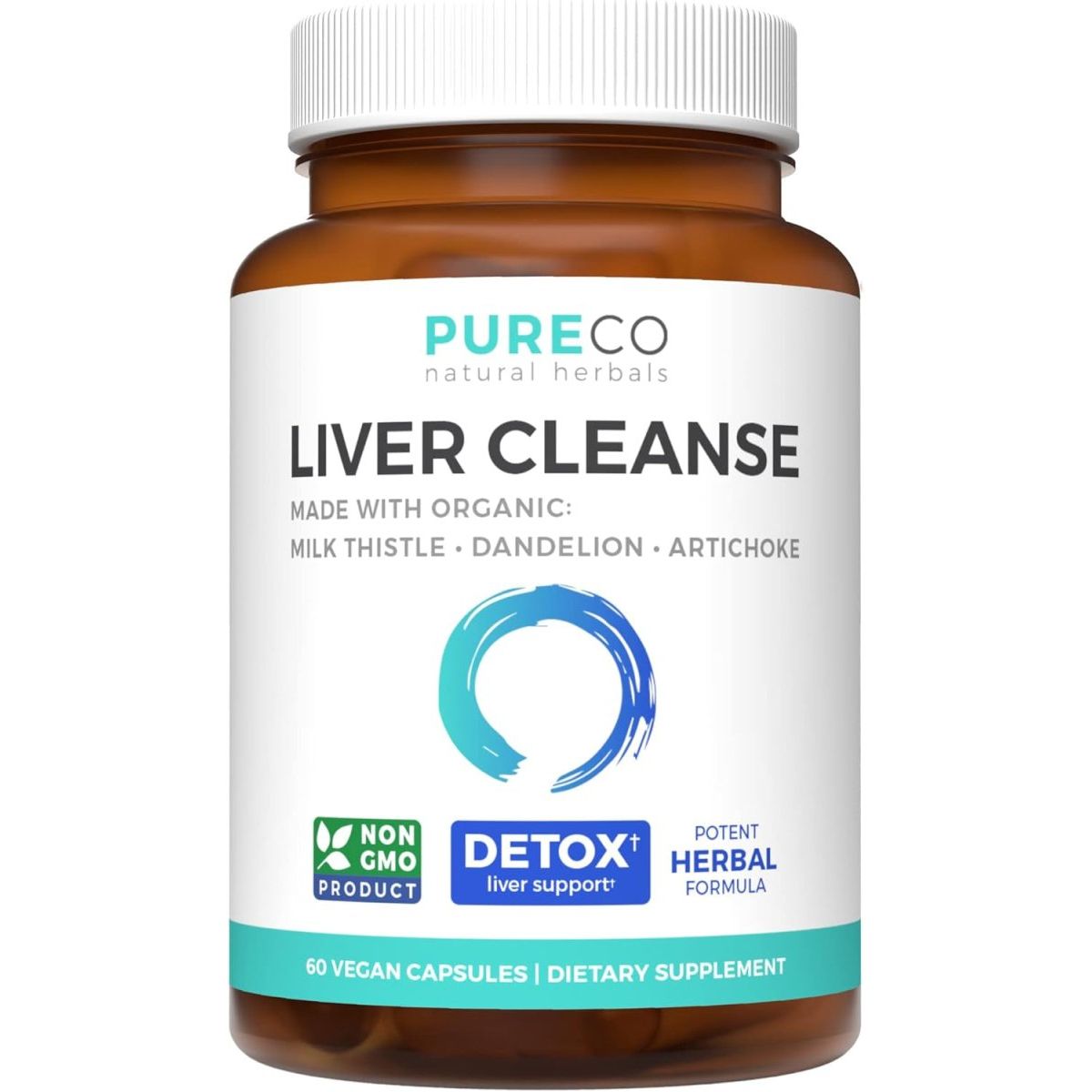 Organic Liver Cleanse Detox & Repair - Liver Health Support Supplement - 60 Capsules - Suppviv