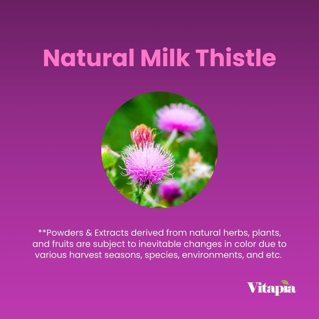Organic Milk Thistle Liver Cleanse Detox & Repair 60 Capsules - Suppviv