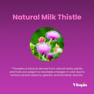Organic Milk Thistle Liver Cleanse Detox & Repair 60 Capsules - Suppviv