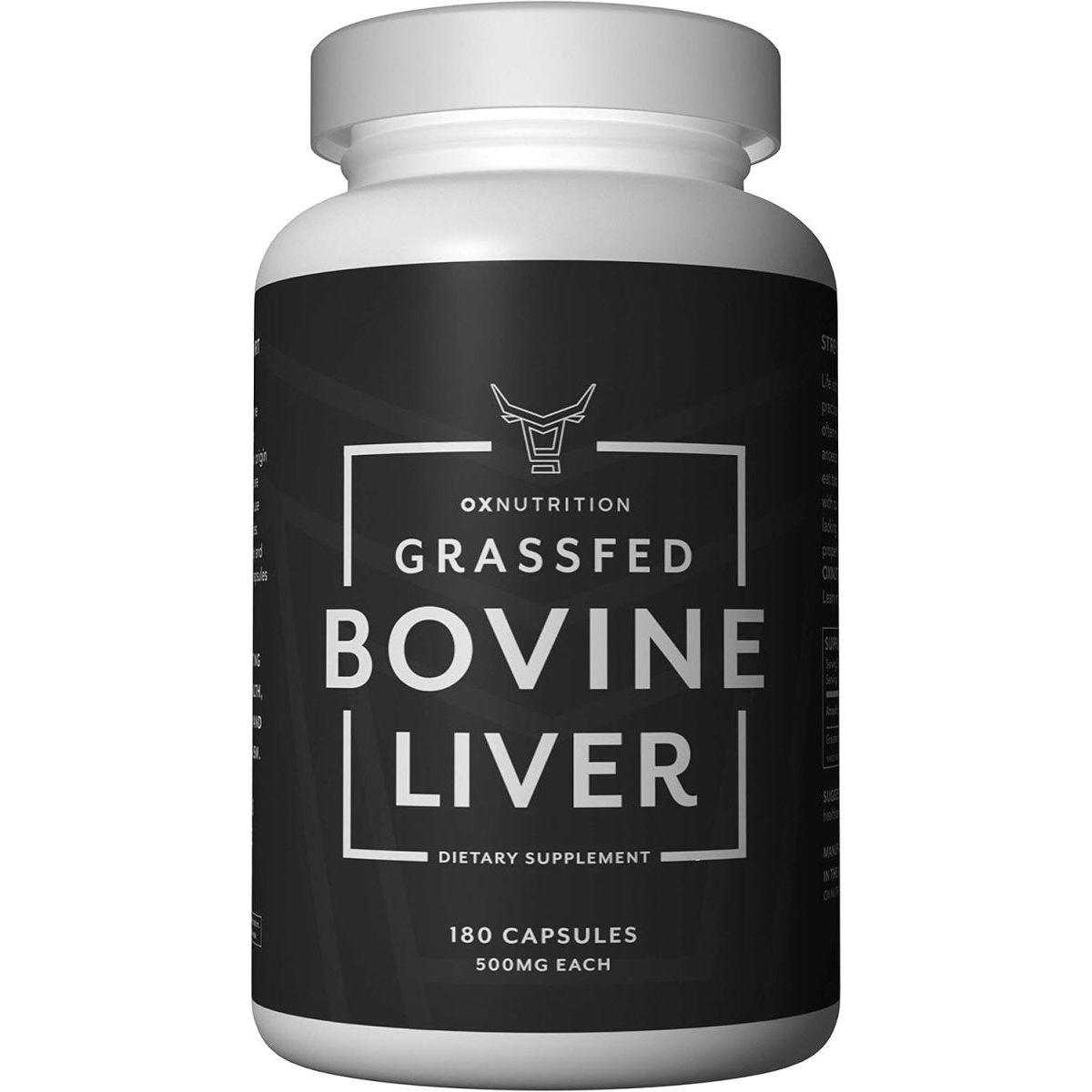 OXNUTRITION Grassfed Beef Liver Capsules (Desiccated) | 180 Capsules | - Suppviv