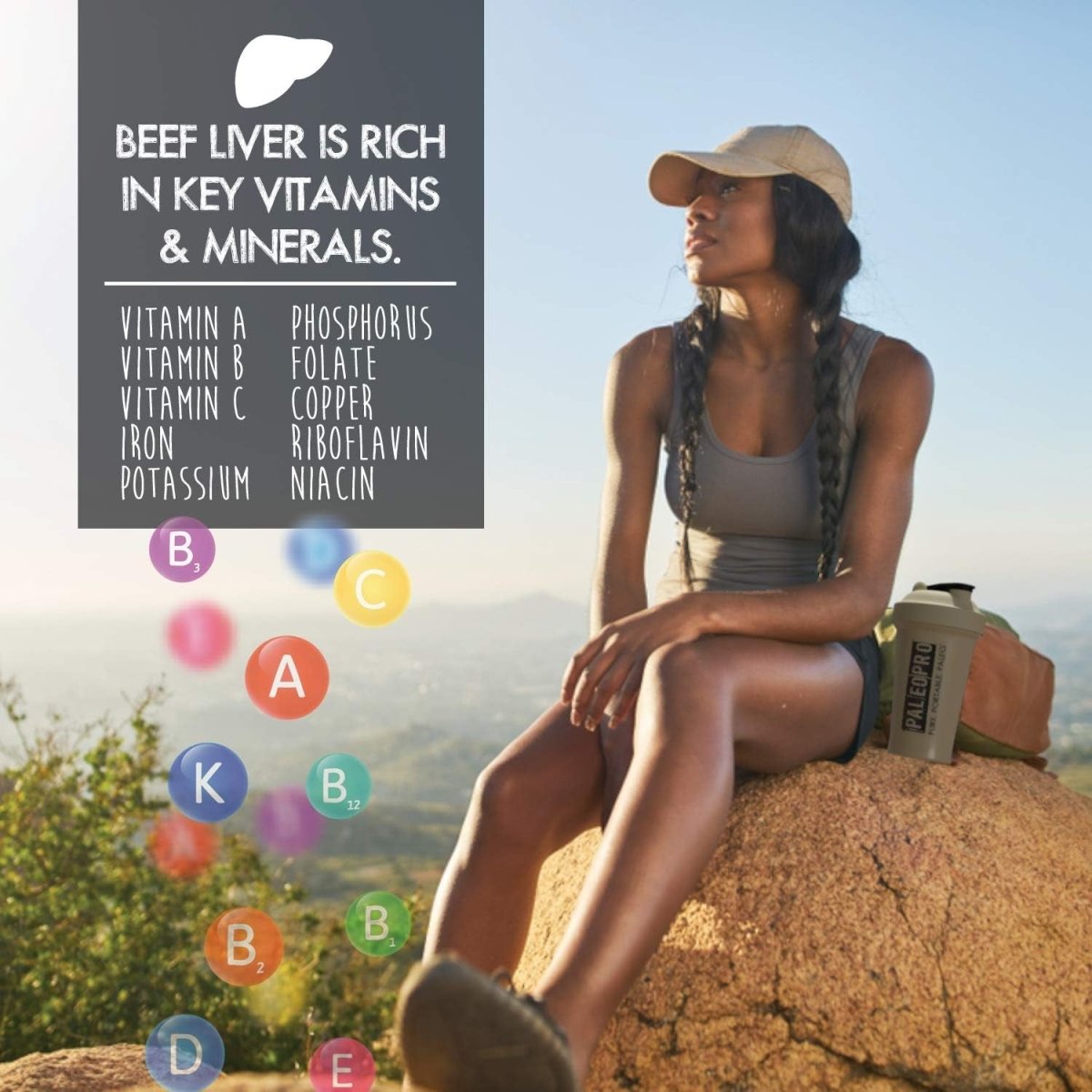 Paleo Pro Liver Gold Premium Beef Organs 180 Capsules - Suppviv