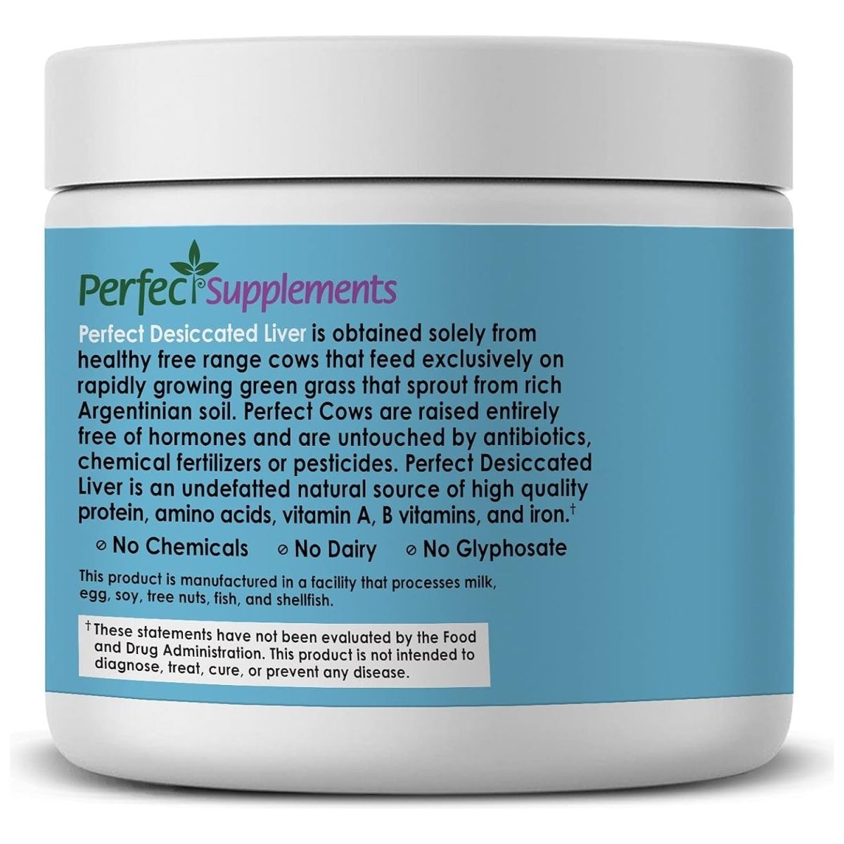 Perfect Supplements – Perfect Desiccated Liver Powder – 180 Grams - Suppviv