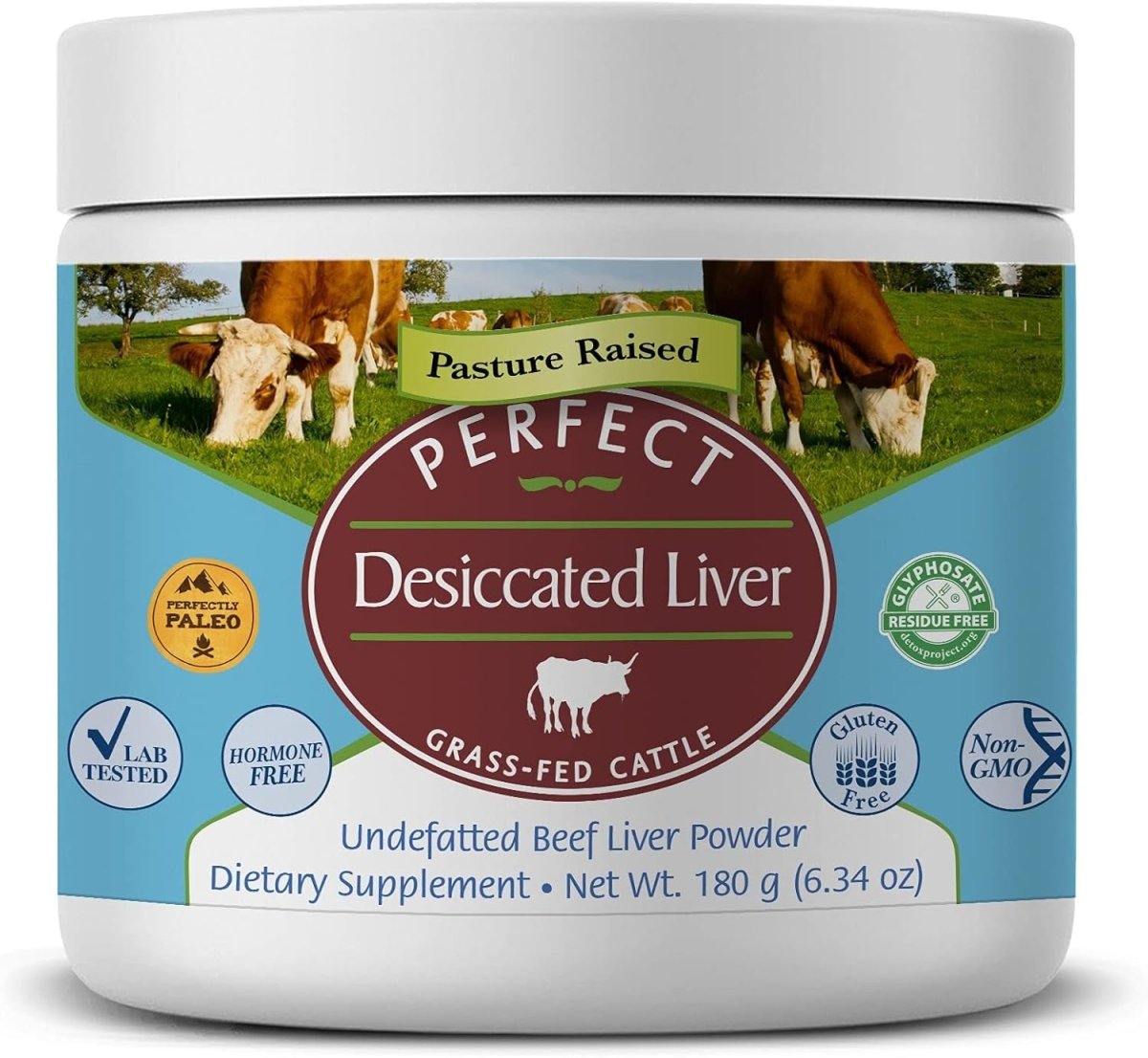 Perfect Supplements – Perfect Desiccated Liver Powder – 180 Grams - Suppviv