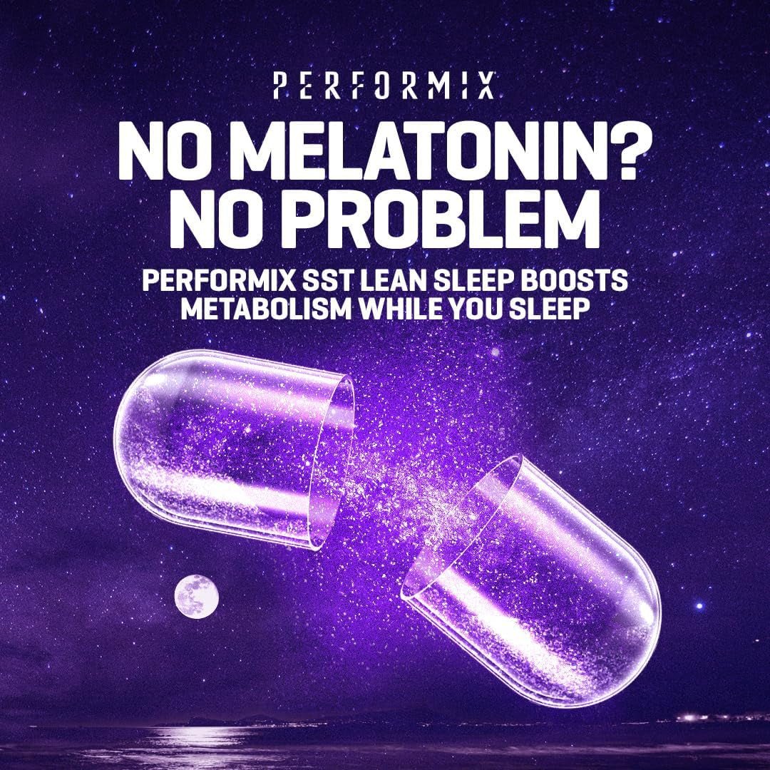 PERFORMIX - SST Support Lean Sleep - Herbal Sleep Aid Supplement 60 Capsules - Suppviv