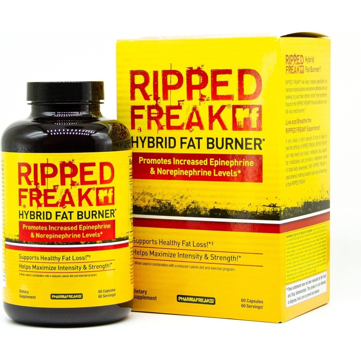 Pharmafreak Ripped Freak - Hybrid Fat Burner 60 Capsules - Suppviv