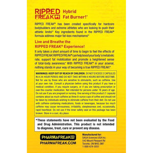 Pharmafreak Ripped Freak - Hybrid Fat Burner 60 Capsules - Suppviv