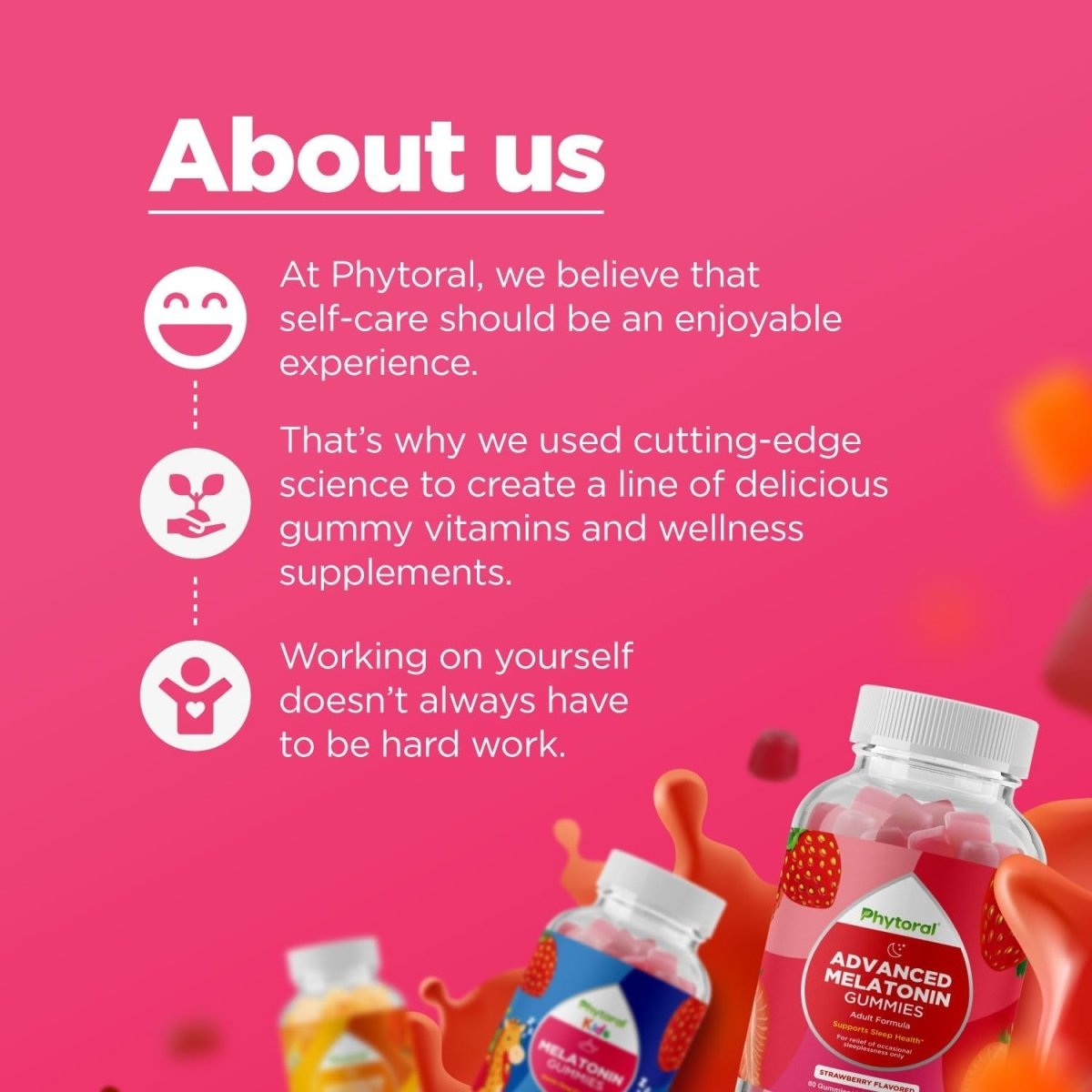 Phytoral Kids Melatonin 1Mg Gummy Vitamins - 60 Gummies - Suppviv