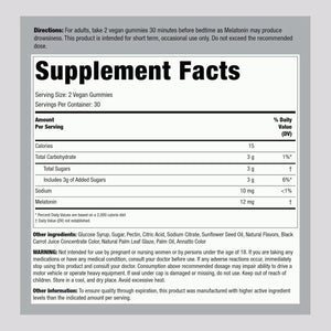 Piping Rock Melatonin Gummies 12Mg | 60 Count - Suppviv