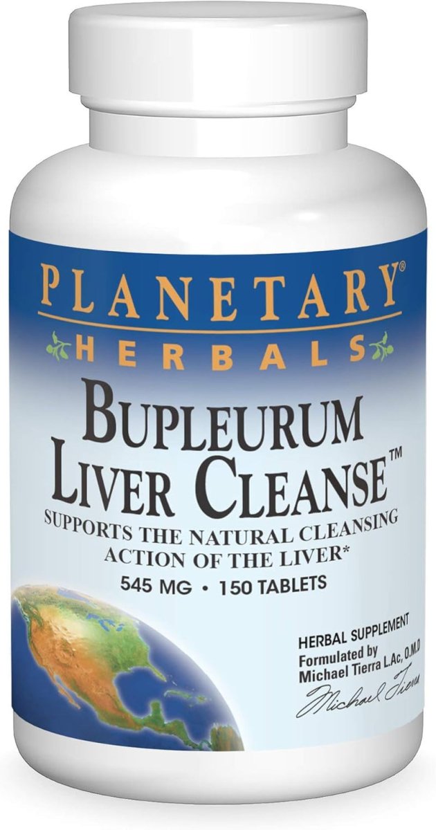 Planetary Formulas Herbals Bupleurum Liver Cleanse 545 Mg 150 Tablets - Suppviv