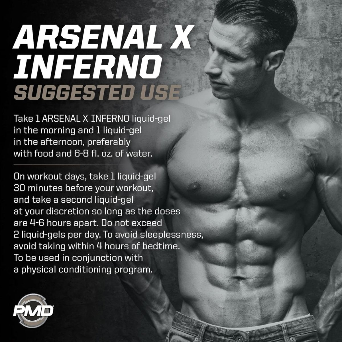 PMD Sports Arsenal X Inferno Superior Fast - Acting Liquid Gel Thermogenic 120 Liquid Gels - Suppviv