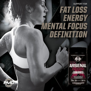 PMD Sports Arsenal X Inferno Superior Fast - Acting Liquid Gel Thermogenic 120 Liquid Gels - Suppviv