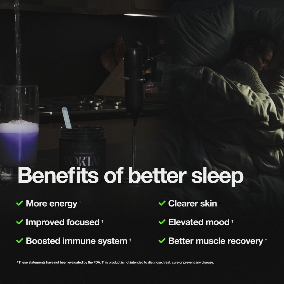 Portal ™ | Natural Sleep Onset Supplement - Deep Sleep & Calm Aid - Suppviv