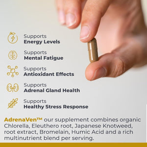 Premier Research Labs: 30 Servings - Adrenaven - Adrenal Health Supplement (60 Capsules) - Suppviv