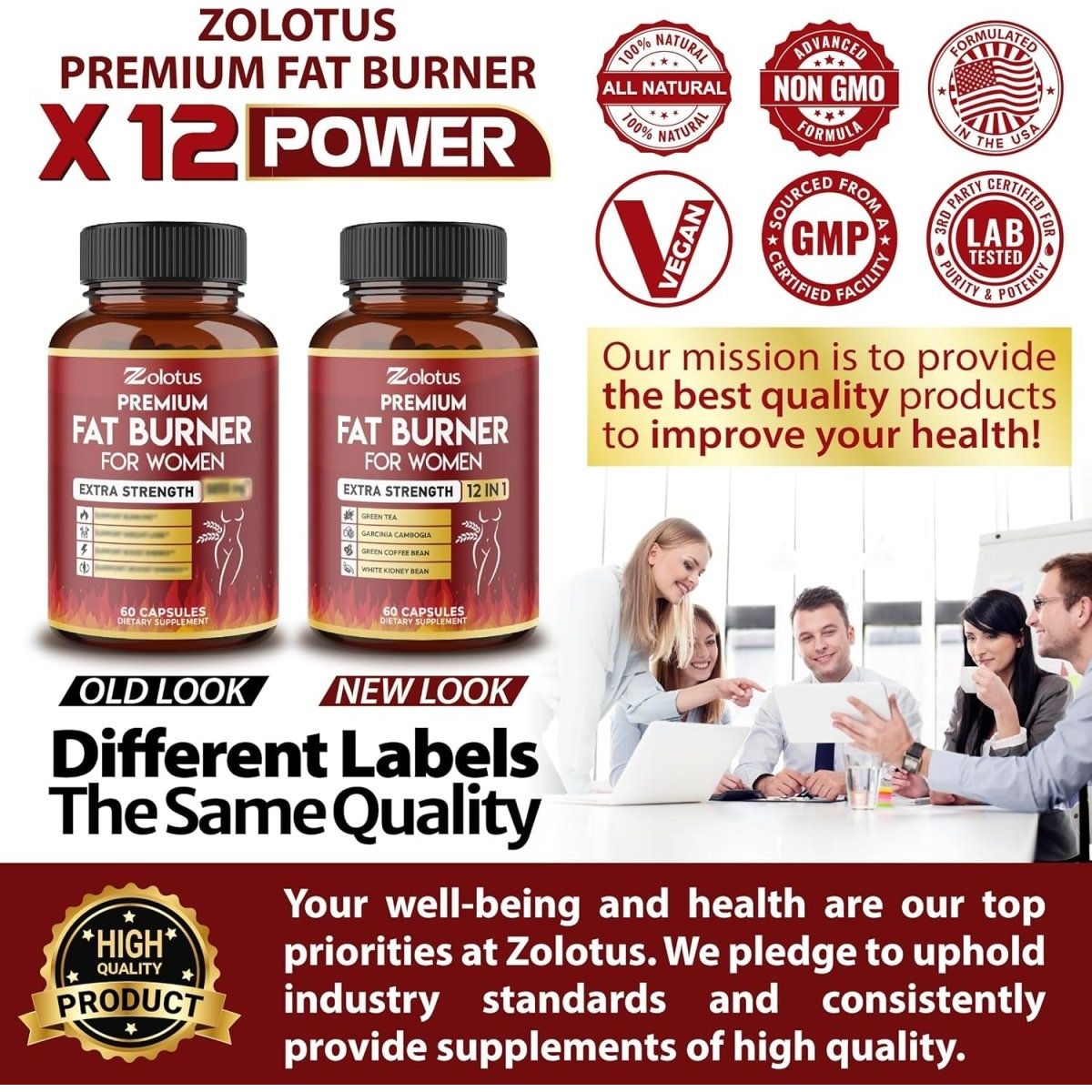 Premium Weight Loss Pills ,the Best Fat Burners for Women and Men, 2 Months Supply - Suppviv
