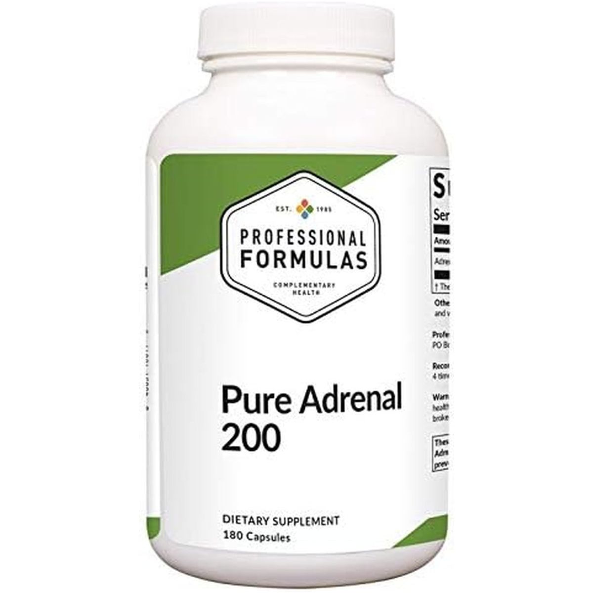 Prof. Complementary Health Formulas Pure Adrenal 200 180C - Suppviv