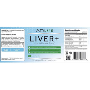 Project AD Liver+ Liver Cleanse & Detox Supplement (90 Capsules) - Suppviv