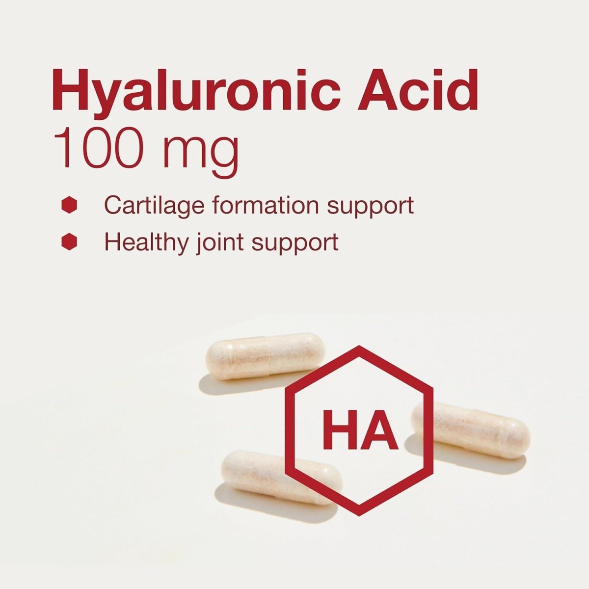 Protocol Hyaluronic Acid - 100Mg Hyaluronic Acid - Eye & Skin & Joint Support* - 60 Veg Caps - Suppviv