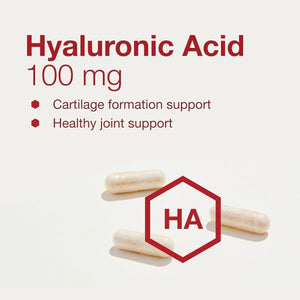 Protocol Hyaluronic Acid - 100Mg Hyaluronic Acid - Eye & Skin & Joint Support* - 60 Veg Caps - Suppviv