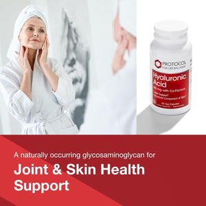Protocol Hyaluronic Acid - 100Mg Hyaluronic Acid - Eye & Skin & Joint Support* - 60 Veg Caps - Suppviv