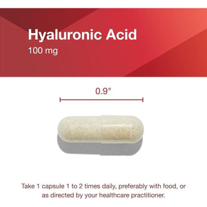 Protocol Hyaluronic Acid - 100Mg Hyaluronic Acid - Eye & Skin & Joint Support* - 60 Veg Caps - Suppviv