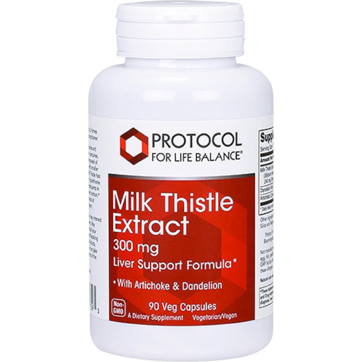 Protocol Milk Thistle Extract 300 Mg for Healthy Liver Support 90 Veg Capsules - Suppviv