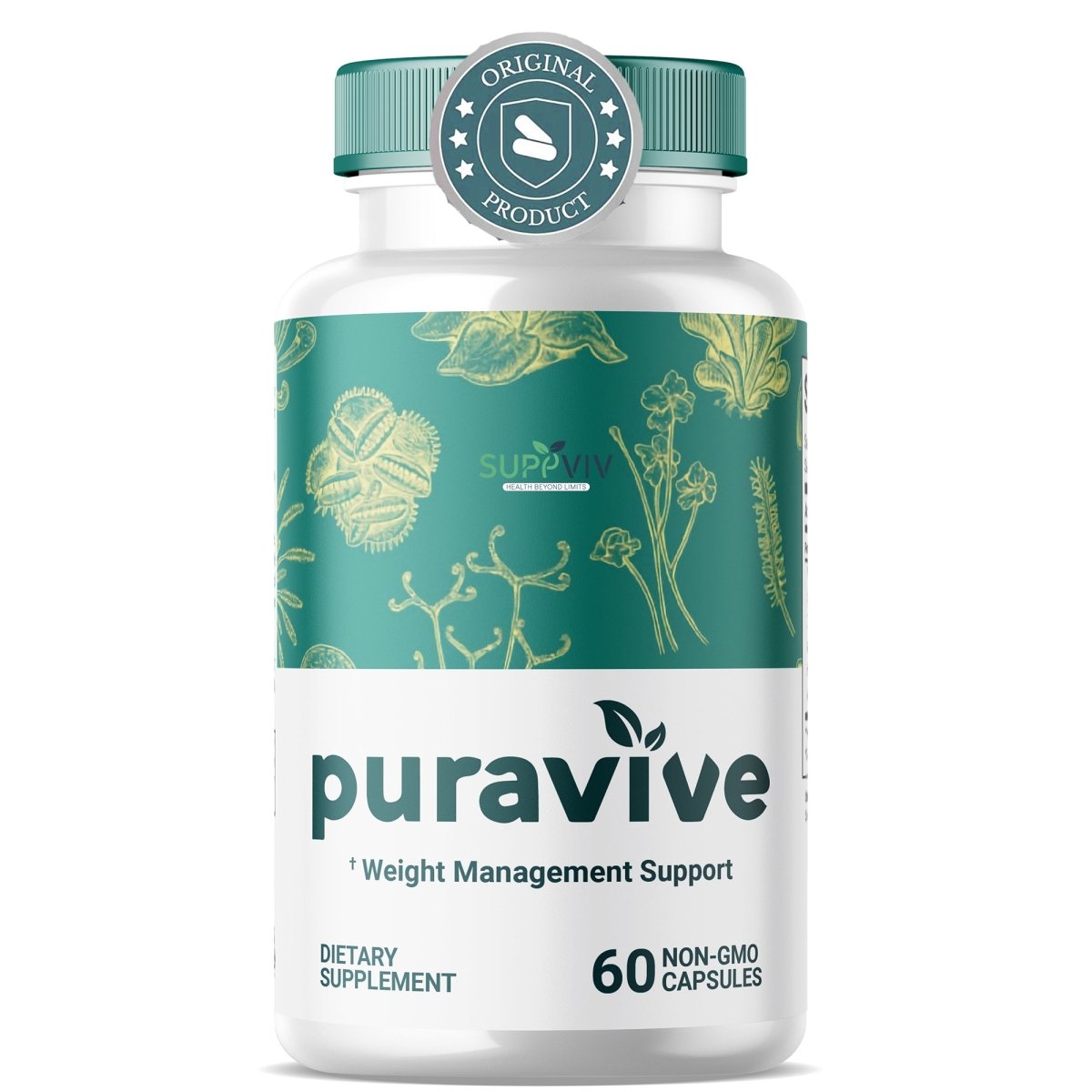 Puravive Advanced (Improved Formula) | Puravive Pills All Natural 60 Capsules - Suppviv