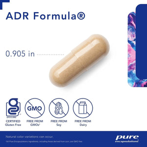 Pure Encapsulations ADR Formula | Supplement for Immune and Adrenal Gland Function Support* | 120 Capsules - Suppviv