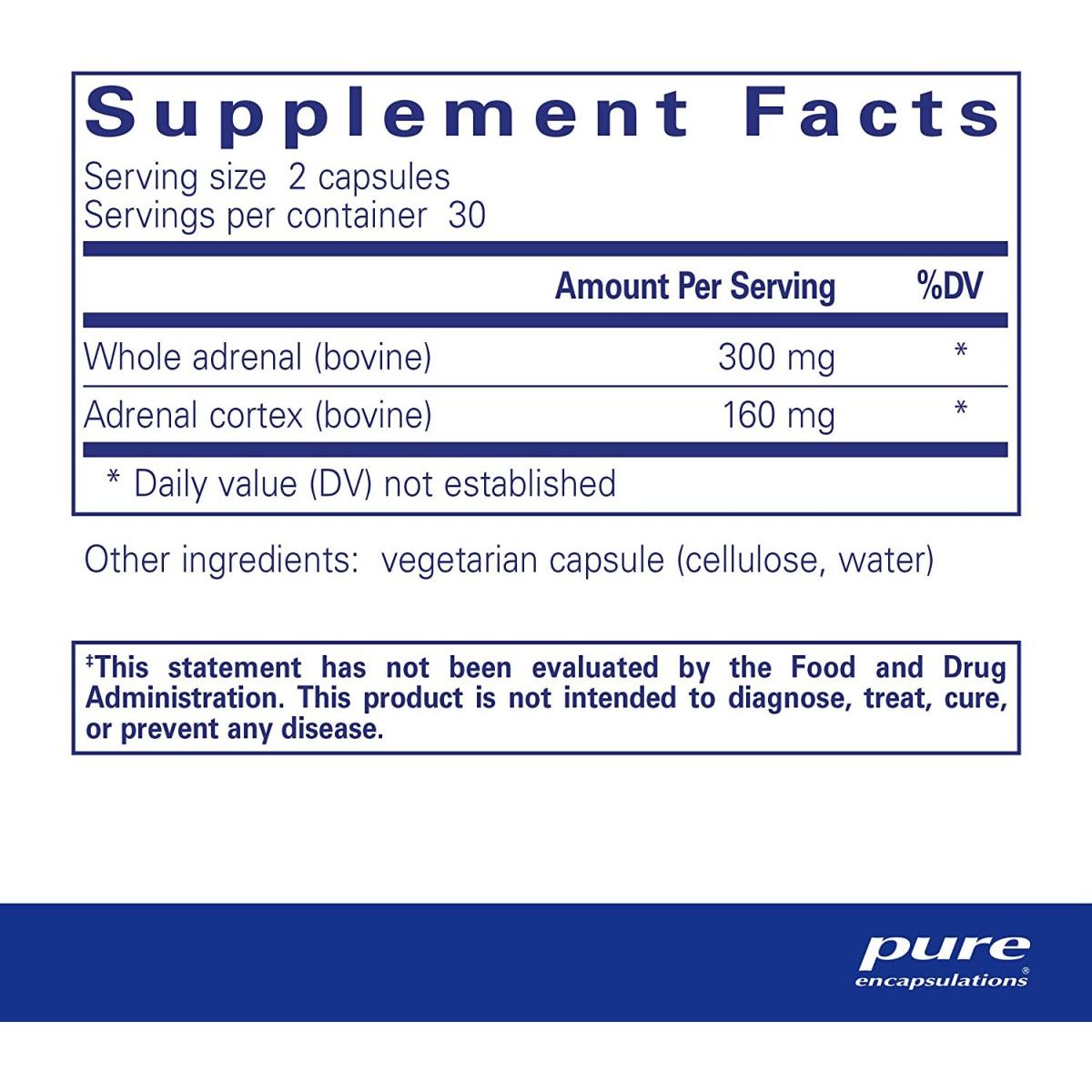 Pure Encapsulations Adrenal | Supplement to Support Healthy Cortisol Levels | 60 Capsules - Suppviv