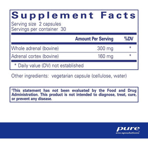 Pure Encapsulations Adrenal | Supplement to Support Healthy Cortisol Levels | 60 Capsules - Suppviv