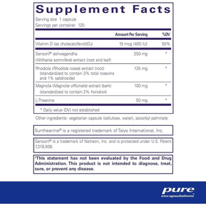 Pure Encapsulations Cortisol Calm - Supports Cortisol Health & Relaxation - 120 Capsules - Suppviv