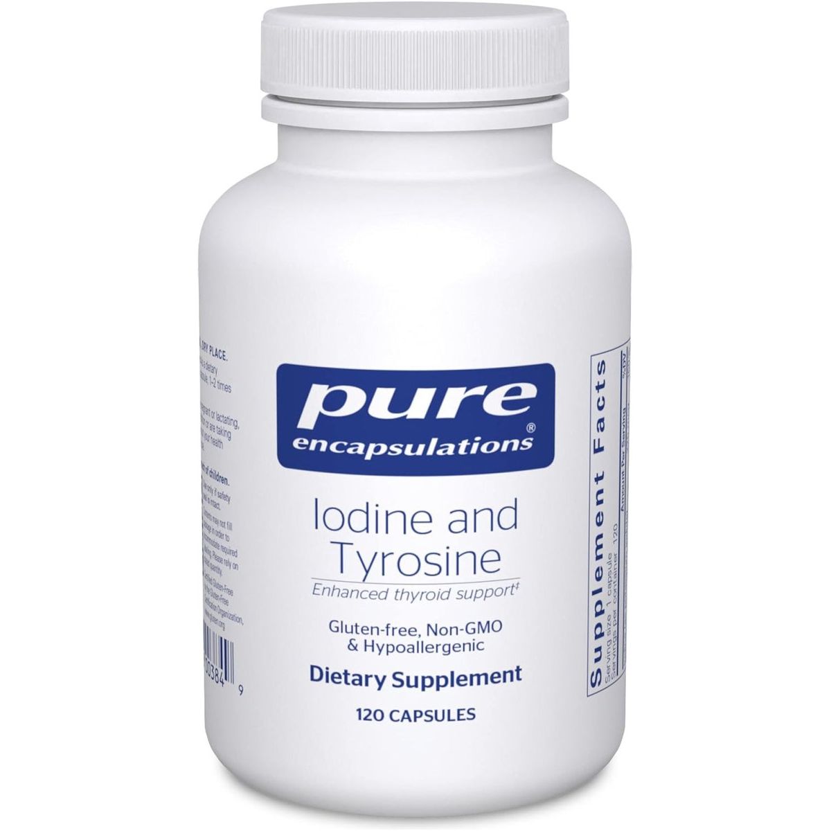 Pure Encapsulations Iodine and Tyrosine for Enhanced Thyroid Support 120 Capsules - Suppviv