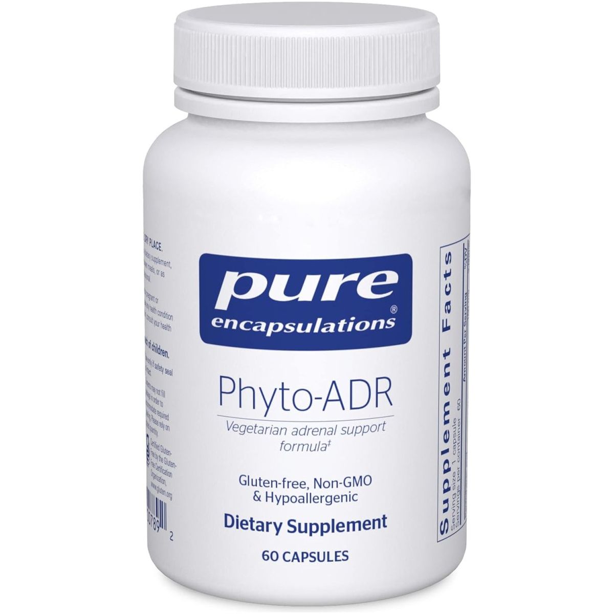 Pure Encapsulations Phyto - Adr | Vegetarian Adrenal Support Formula* | 60 Capsules - Suppviv