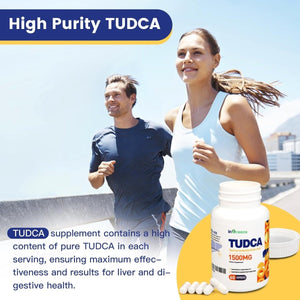 Pure TUDCA Supplement 1500 Mg for Liver Cleanse Detox and Repair, 120 Capsules - Suppviv