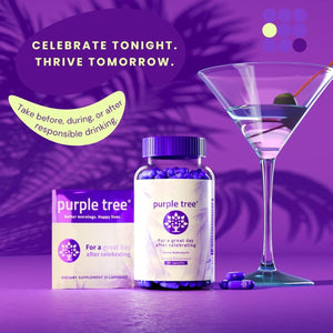 Purple Tree Post - Celebration Wellness Vitamins | Liver Support, Rapid Hydration, Body Replenisher (30 Pills) - Suppviv