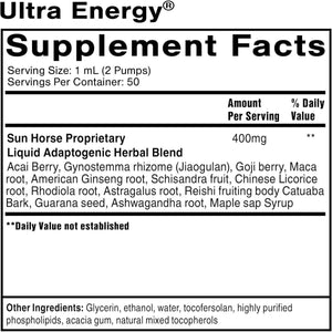 Quicksilver Scientific Ultra Energy - Liposomal Adaptogenic Adrenal, Energy + Cognitive Support Supplement (1.7Oz / 50Ml) - Suppviv