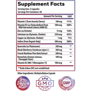 Raw Whole Food Immune Support And Thyroid Support (60 Servings) - Suppviv