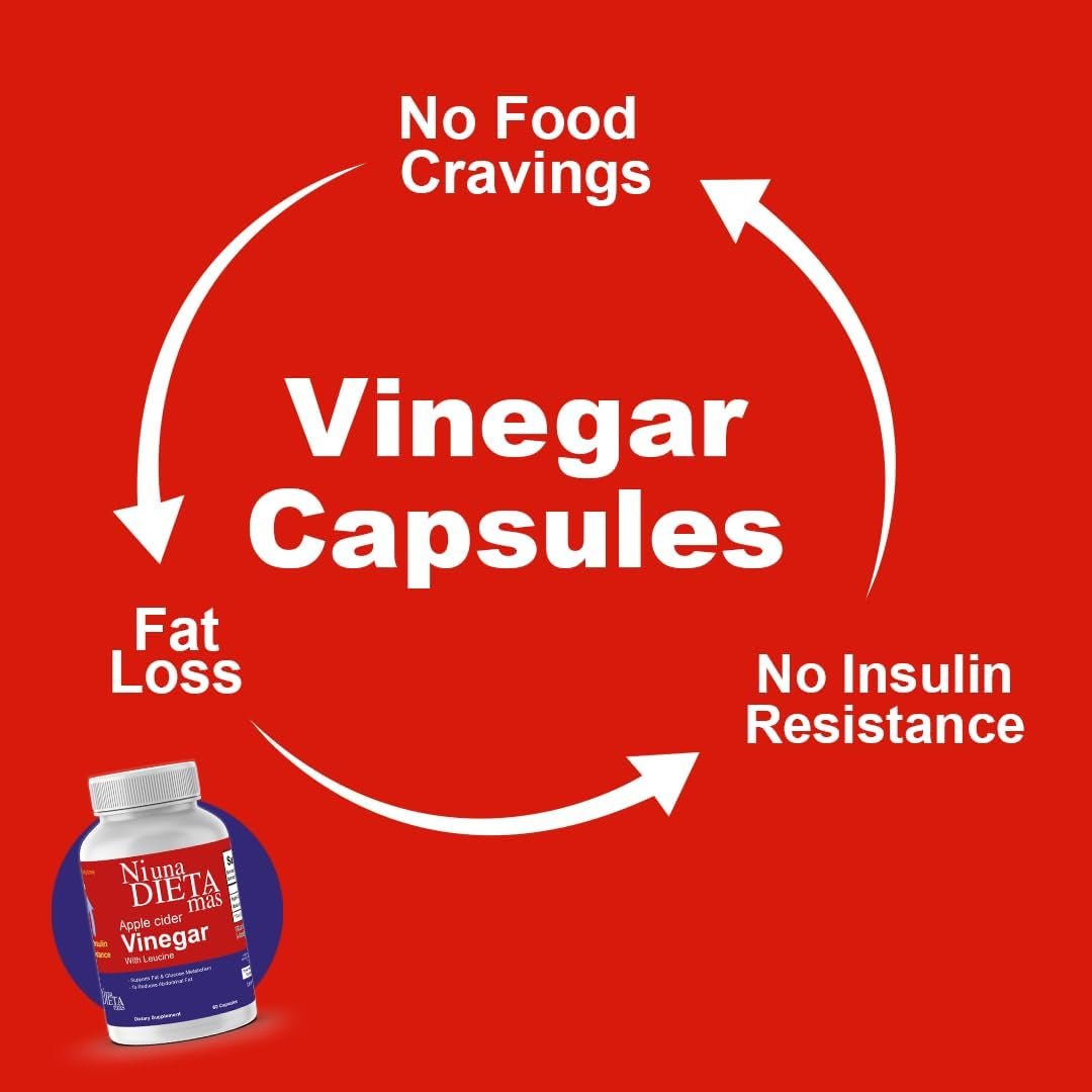 Reduce Abdominal Fat - Apple Cider Vinegar Capsules - Best for Weight Loss - Suppviv