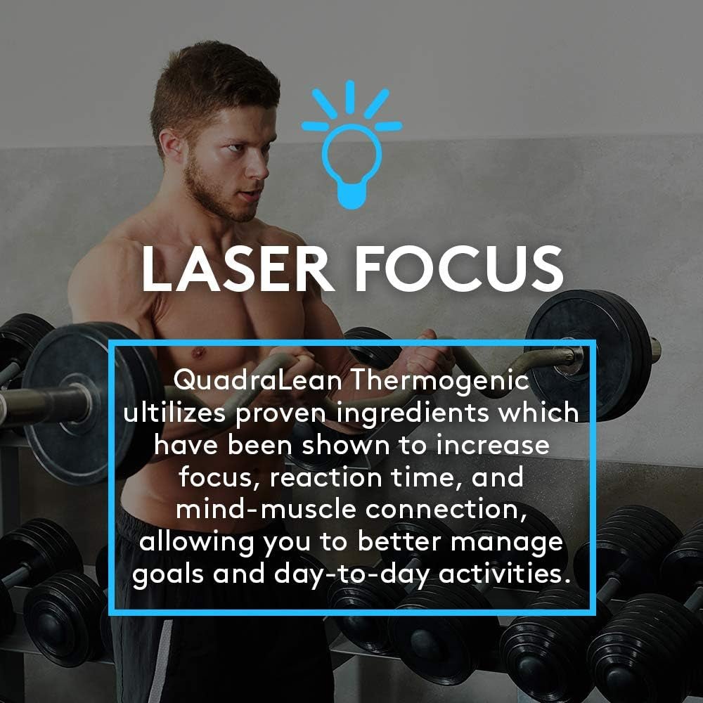 RSP Nutrition Quadralean Thermogenic Fat Burner for Men & Women, Weight Loss Supplement, 60 Serv - Suppviv