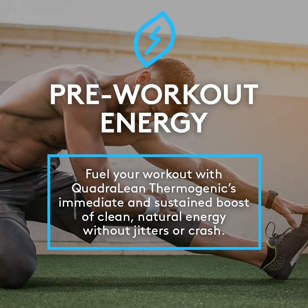 RSP Nutrition Quadralean Thermogenic Fat Burner for Men & Women, Weight Loss Supplement, 60 Serv - Suppviv