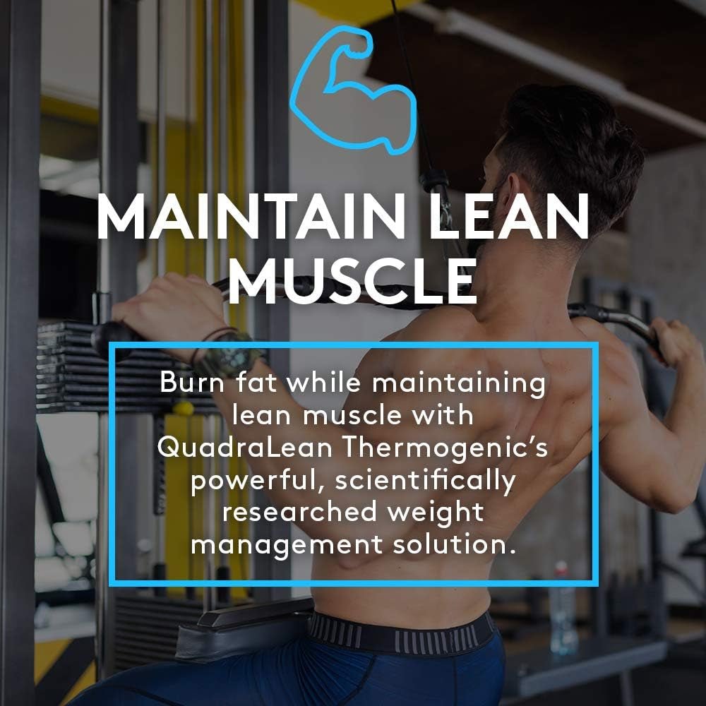 RSP Nutrition Quadralean Thermogenic Fat Burner for Men & Women, Weight Loss Supplement, 60 Serv - Suppviv