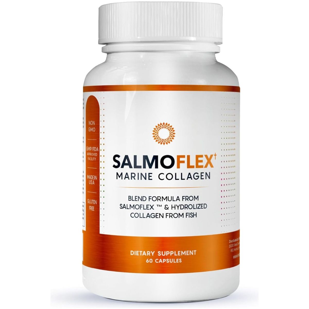 Salmoflex Marine Collagen Peptides Pills for Women & Men 60 Capsules - Suppviv