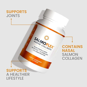 Salmoflex Marine Collagen Peptides Pills for Women & Men 60 Capsules - Suppviv