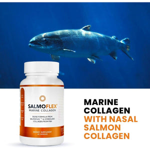 Salmoflex Marine Collagen Peptides Pills for Women & Men 60 Capsules - Suppviv