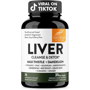 Sandhu'S Liver Renew Cleanse Detox, Repair & Support |70 Capsules| - Suppviv