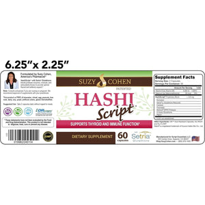 Script Essentials Hashiscript Thyroid & Immune Support Formula 1 PACK - Suppviv