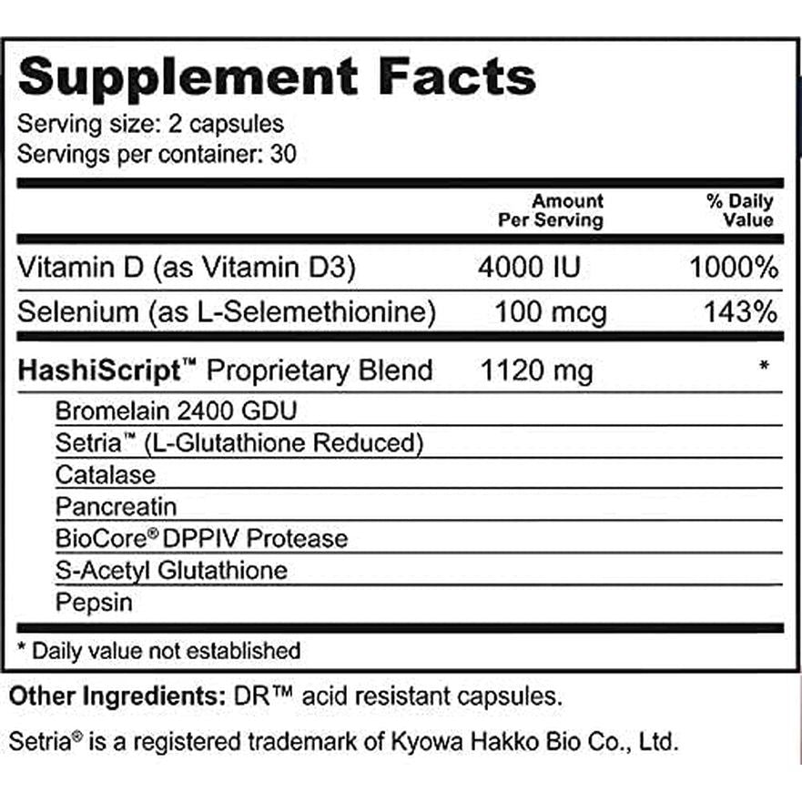 Script Essentials Hashiscript Thyroid & Immune Support Formula 1 PACK - Suppviv