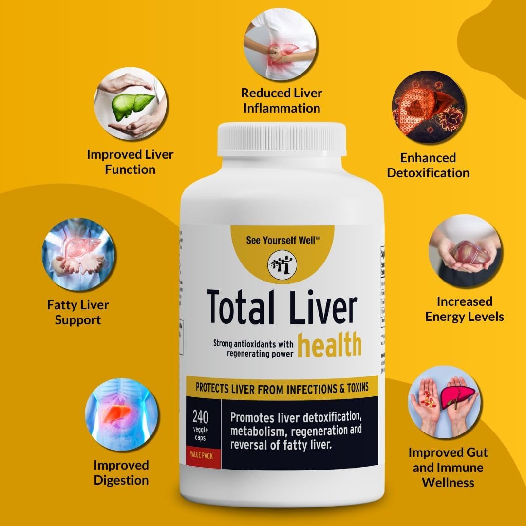 See Yourself Well Total Liver Health: Cleanse, Detox & Repair 1 PACK - Suppviv